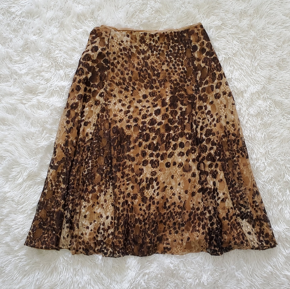 Lafayette 148 New York Animal Print Skirt